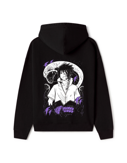 Luxsnug's Premium Cotton Zipper Hoodie – Sasuke Edition