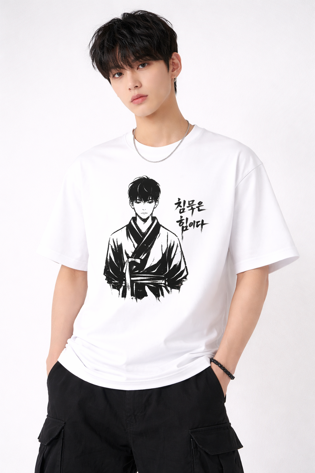 ALMA Originals – Korean Ink Graphic T-Shirt