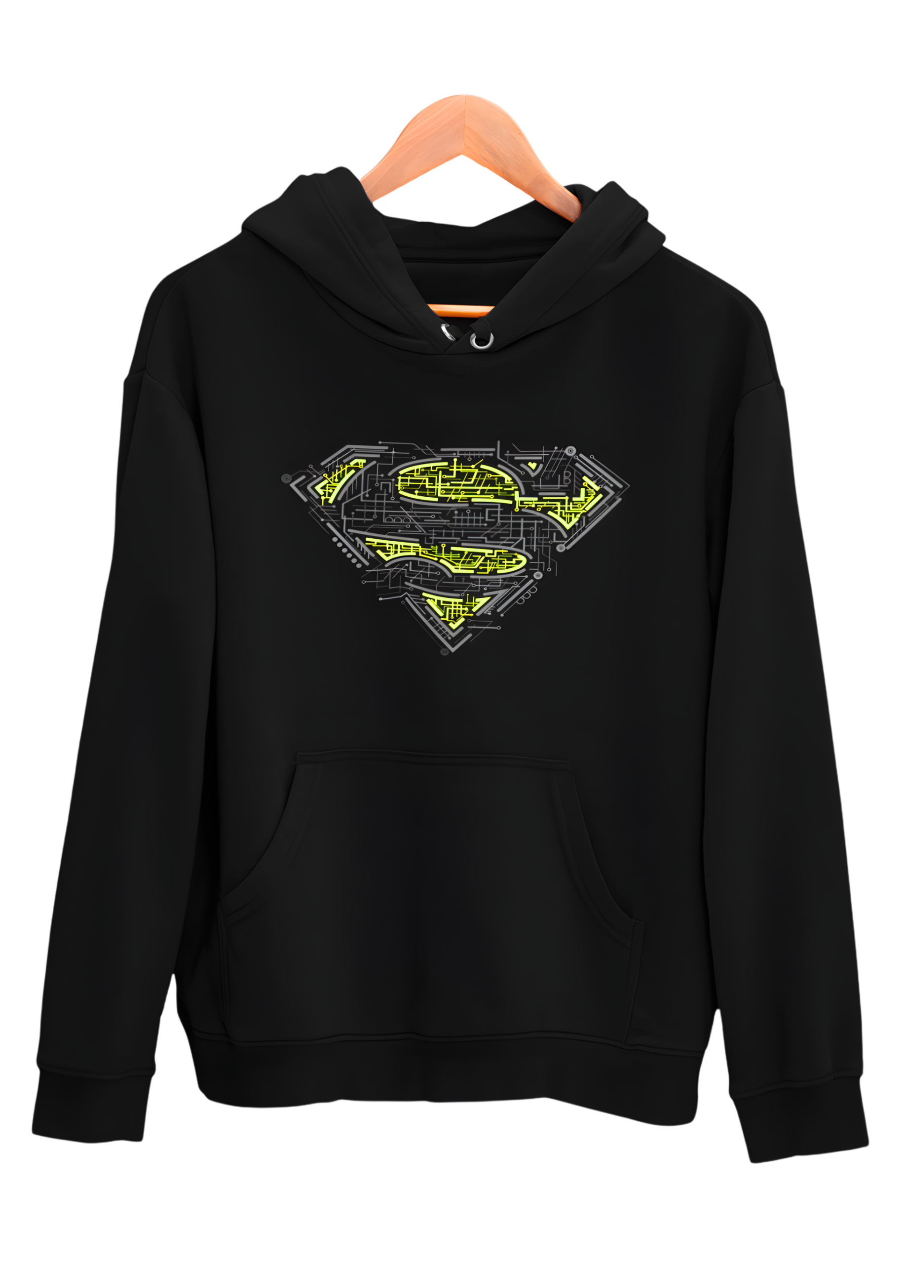 Cyber Shield Superman | Premium Tech-Inspired Unisex Hoodie