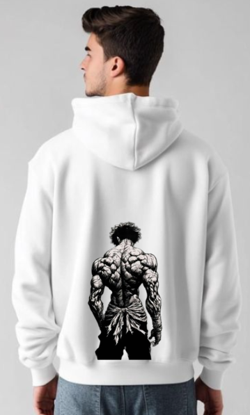 Luxsnug's Strong Man Hoodie – White
