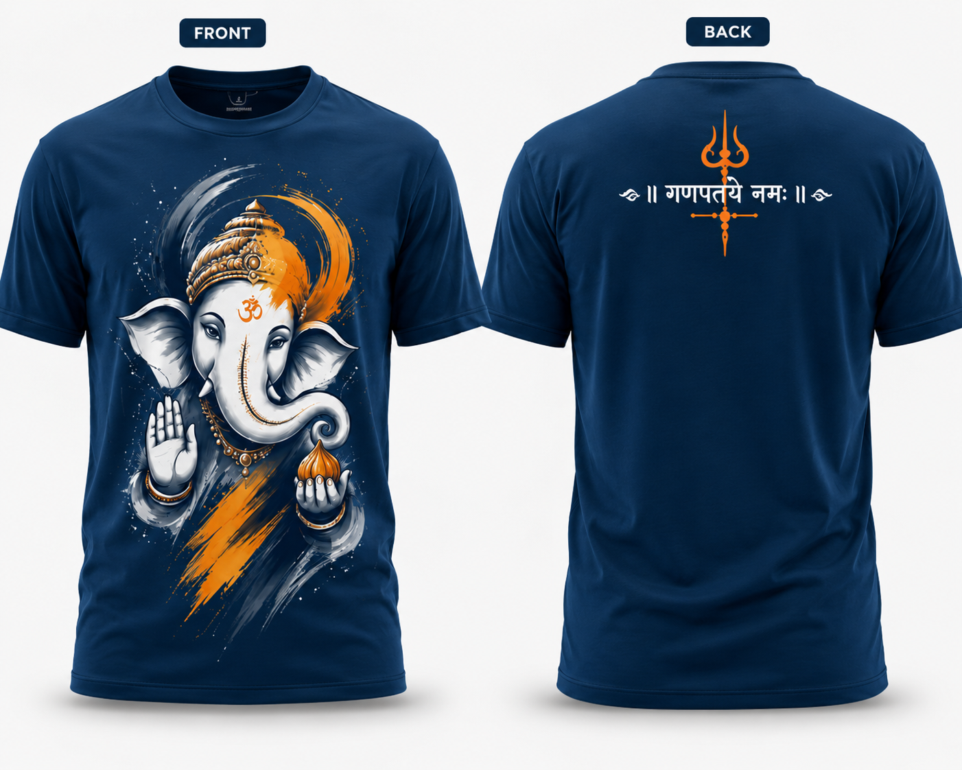 Apnacart Petrol Blue Polycotton 180GSM Round Neck Tshirts
